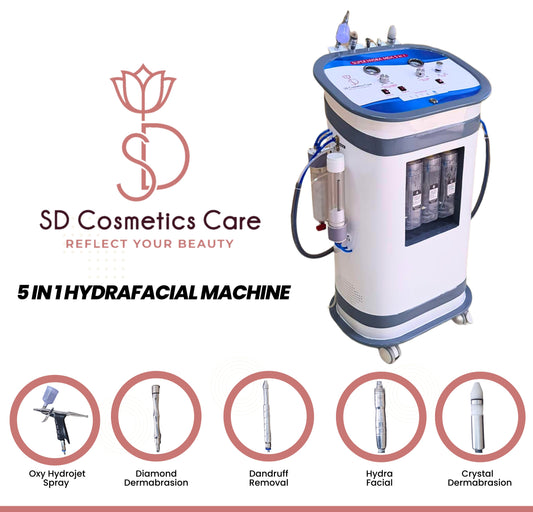 SD Cosmetics Care 5 In 1 Hydrafacial Machine With Dermabrasion & Oxy Hydra Jet Spray