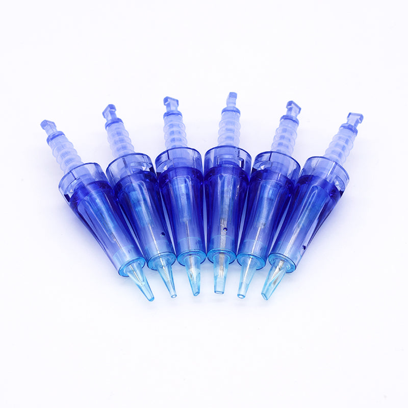 a group of blue bottles sitting next to each other