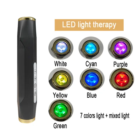 the different colors of the light therapy device