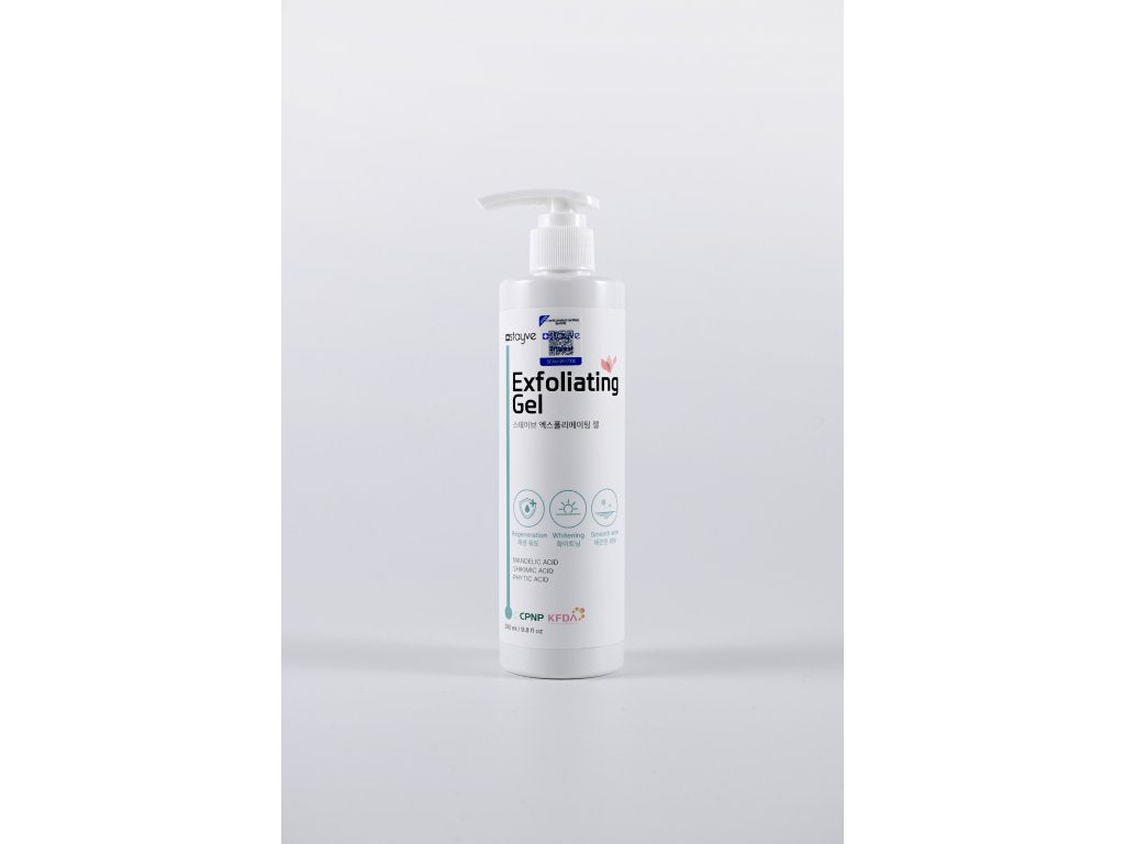 a bottle of deodorant gel on a white background