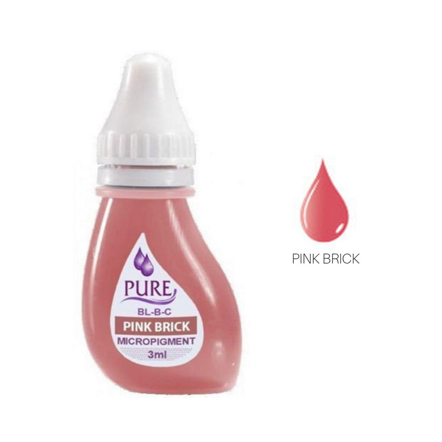 a bottle of pink brick acrylic paint