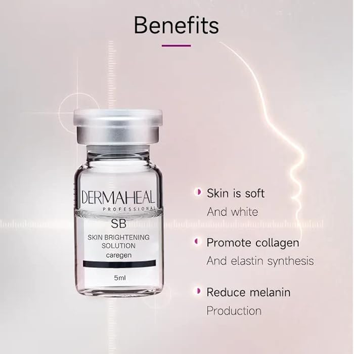 a bottle of derma heal skin whitening solution