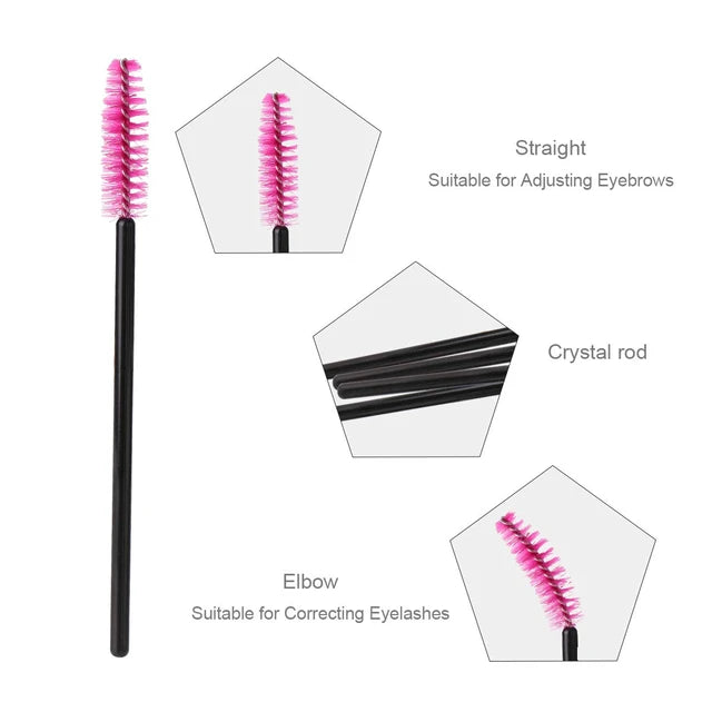 a close up of a pink mascara on a white background