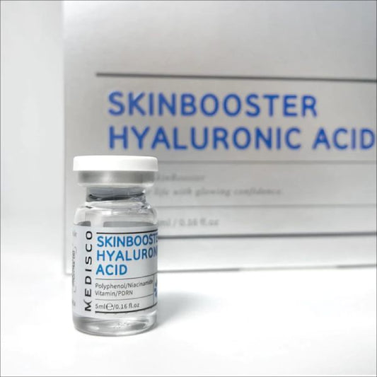 a close up of a bottle of skin booster