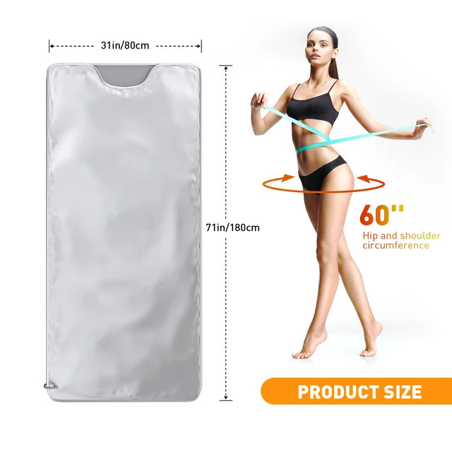 Weight Loss Thermal Sauna Blanket Detox Thermal Sauna Heating Blanket PU Waterproof