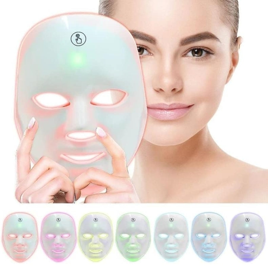 Rechargeable led photon light for face led face mask treatment therapy light mask