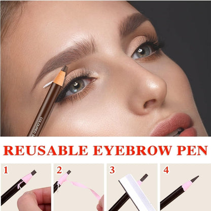 Waterproof Eyebrow Pencil Brow Pencil Long Lasting Microblading Supplies Kit,Brow Pencil Set for Marking,Creat Natural Eyebrow Makeup