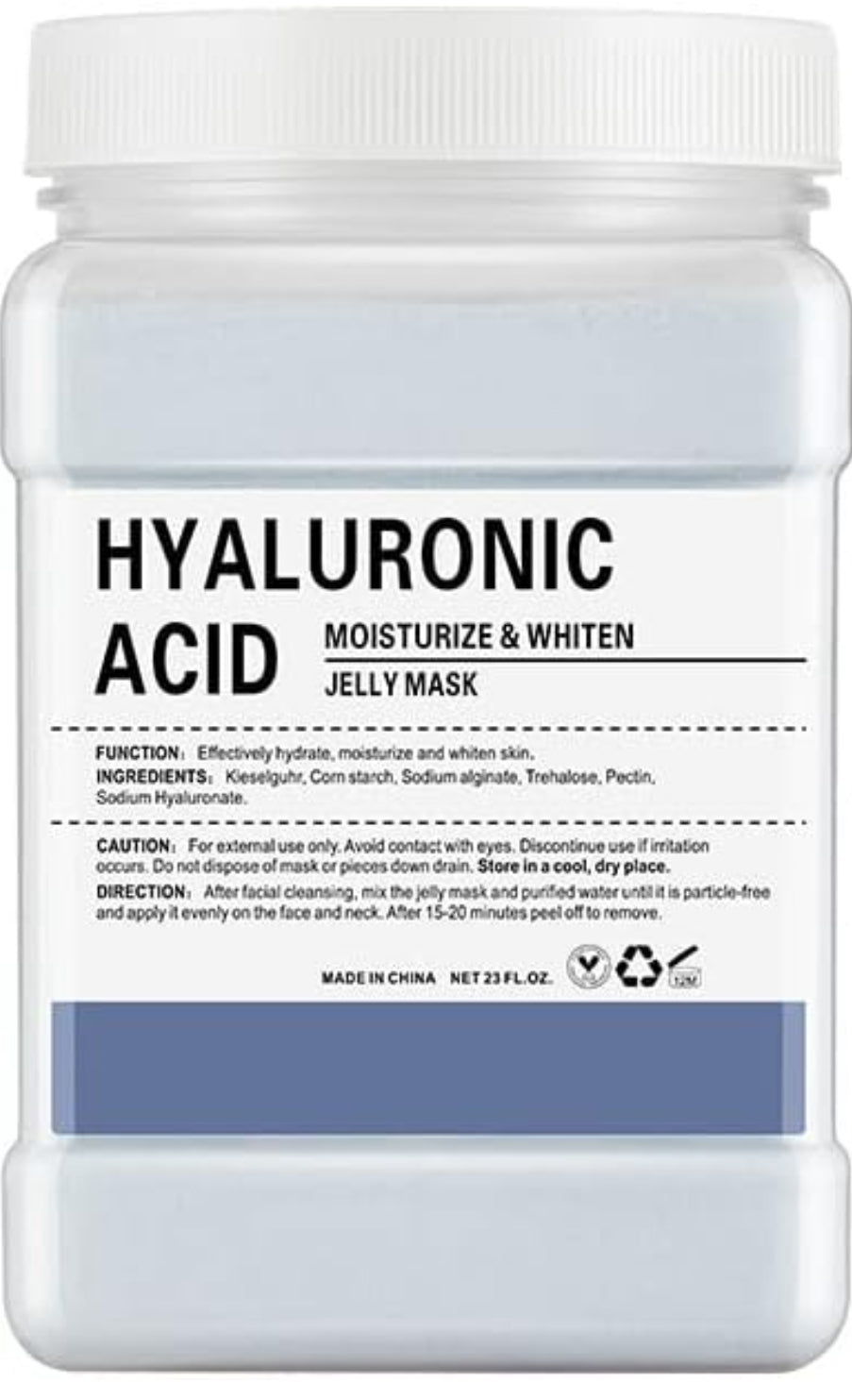 a jar of hyaluric acid