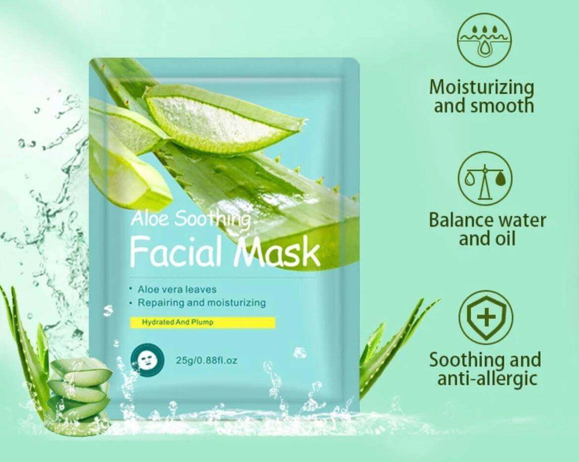 Aloe Vera Facial Sheet Masks