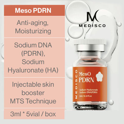 a bottle of meso pdrn with the description below