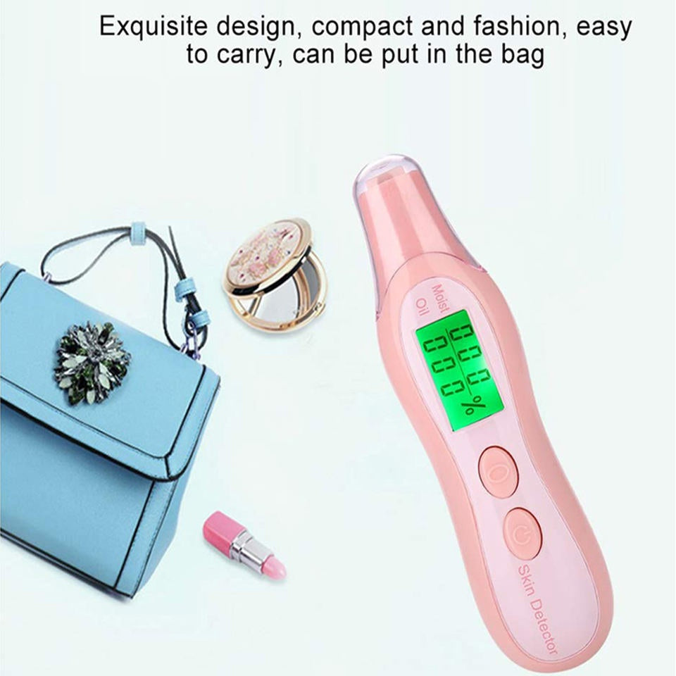 a pink electric hair dryer sitting next to a purse