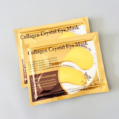 two packets of collagen crystal eye mask