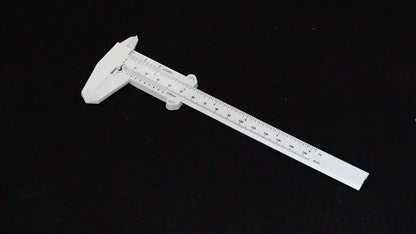 PMU 150MM Vernier Caliper Sliding Measuring Device Makeup Measure Eyebrow Guide Ruler