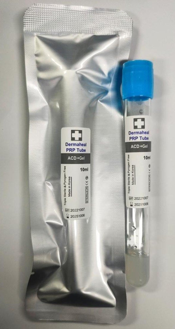 Original Dermaheal Acd Gel PRP Tubes