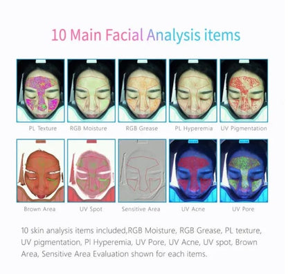 Portable Magic Mirror For Facial Skin Scanner Analyser