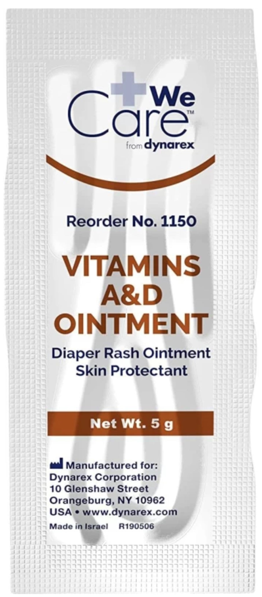 Dynarex Vitamins A and D Ointment, ( After Care For Tattoo and Permanent makeup) 5g Packet